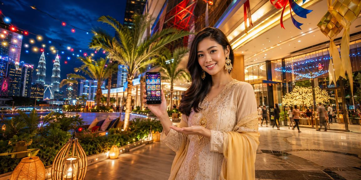 Platform meis3d dalam suasana Hari Raya untuk pengguna Kuala Lumpur