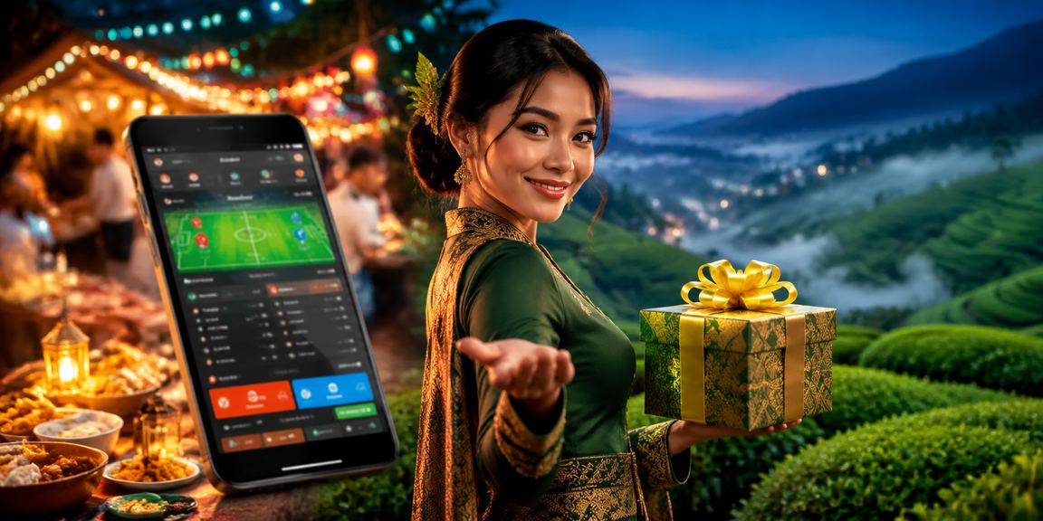 Suasana hiburan Hari Raya di platform meis3d untuk pengguna Malaysia
